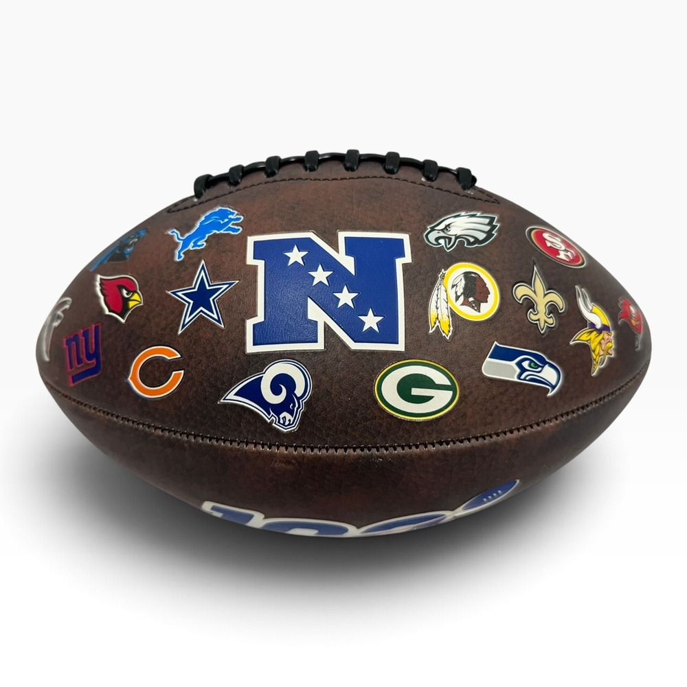 Rawlings NFL 100th Anniversary Football All 32 Team Logos EHBS118